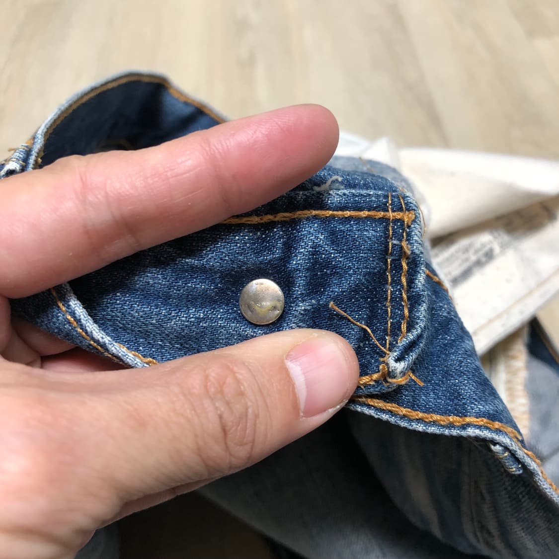 (32) 리바이스 501 스트레이트핏 04501-0064 워시드 데님 상품이미지6