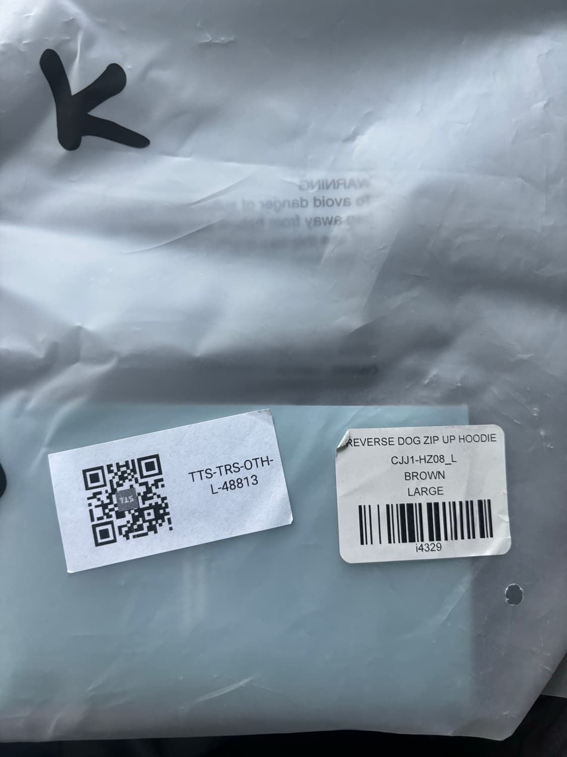 트래비스 스캇 머천 후드집업 리버스 도그 L 사이즈 상품이미지2