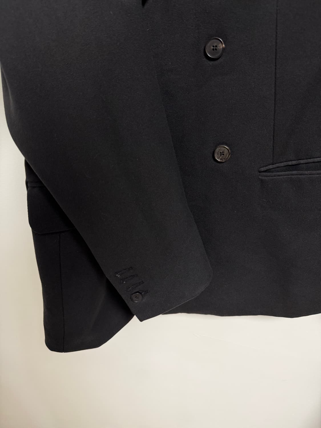블랙 더블 버튼 블레이저(오버핏) 상품이미지4