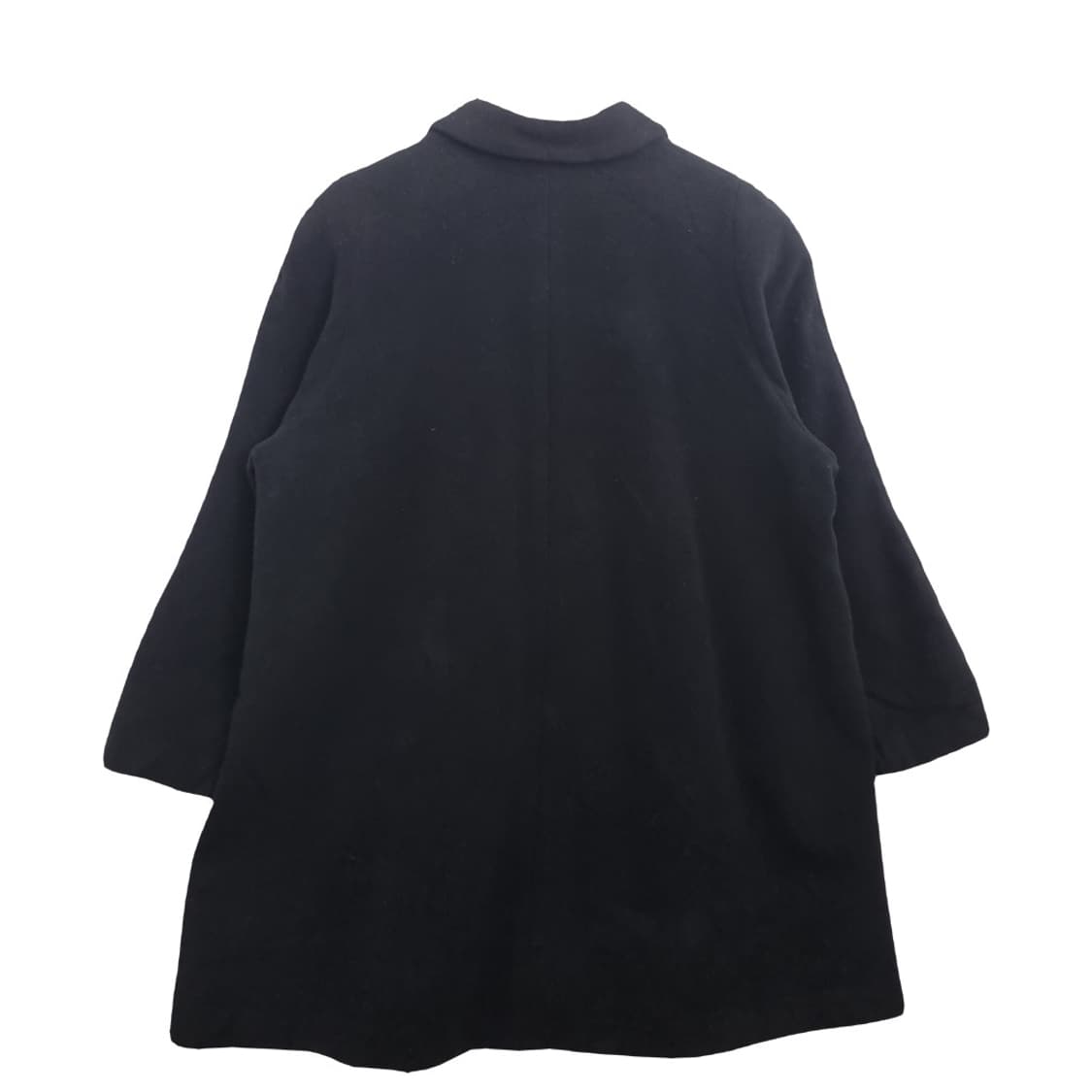 NOANNU 블랙 박시핏 캐시미어 혼방 코트 상품이미지2