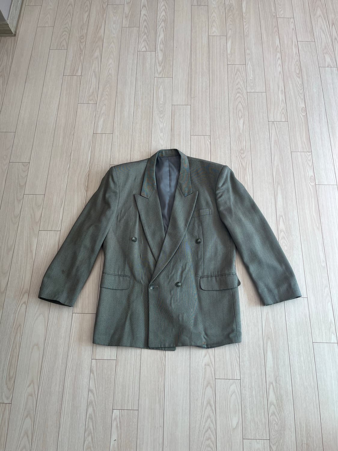 빈티지 체크 블레이져 상품이미지2