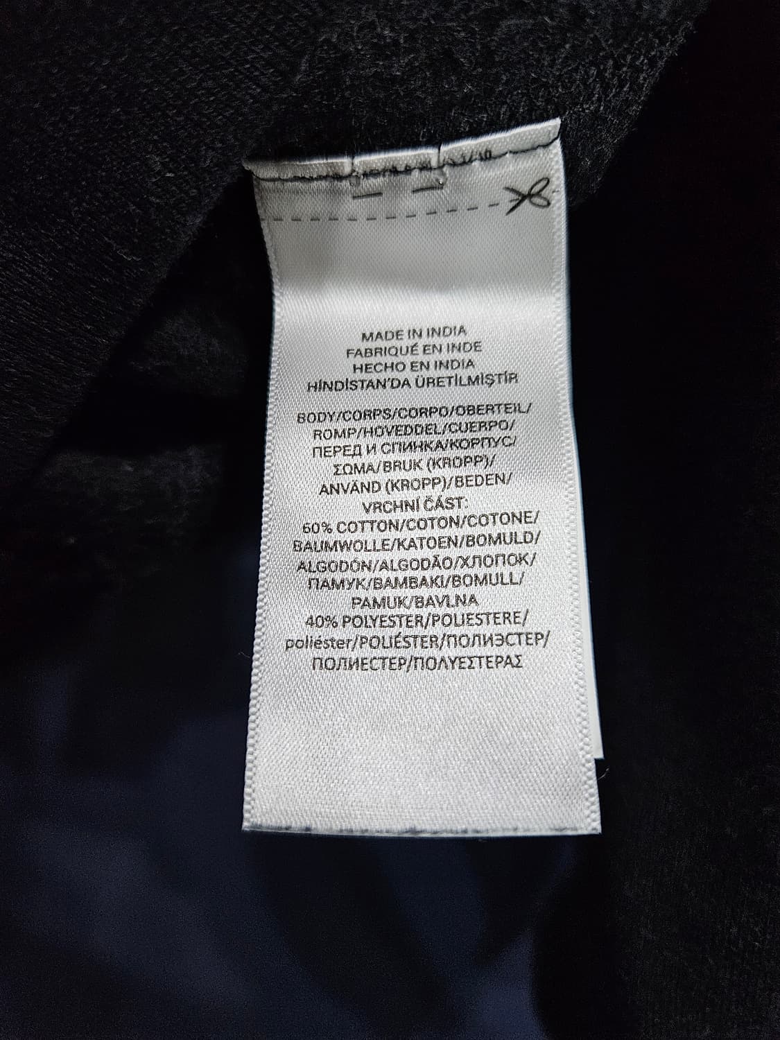 폴로 랄프로렌 블랙컬러 남성 세미오버핏 100 기모 맨투맨  상품이미지8