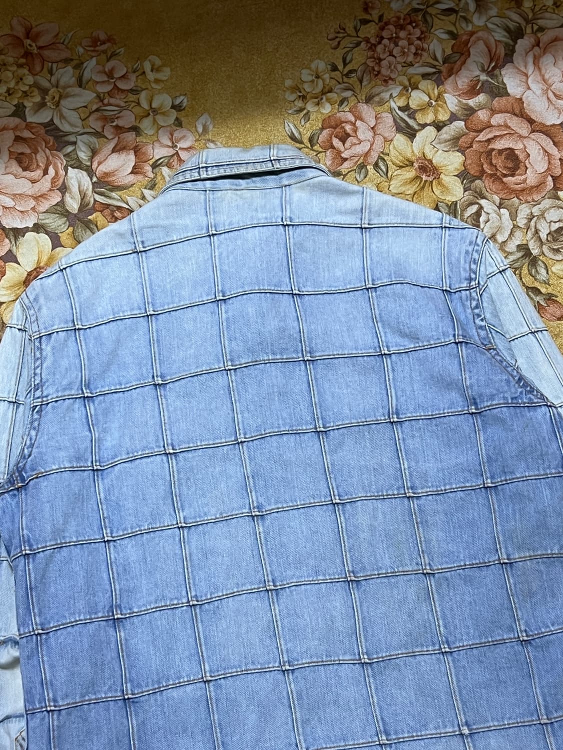 80s Sears 패치워크 데님 셔츠 자켓 상품이미지5