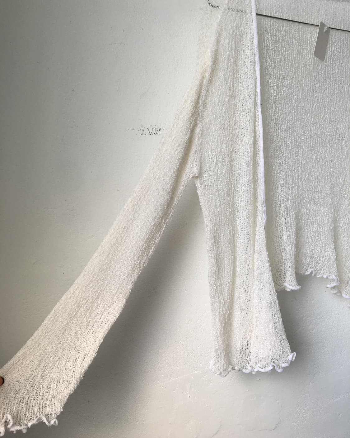 Net knit open cardigan 상품이미지4