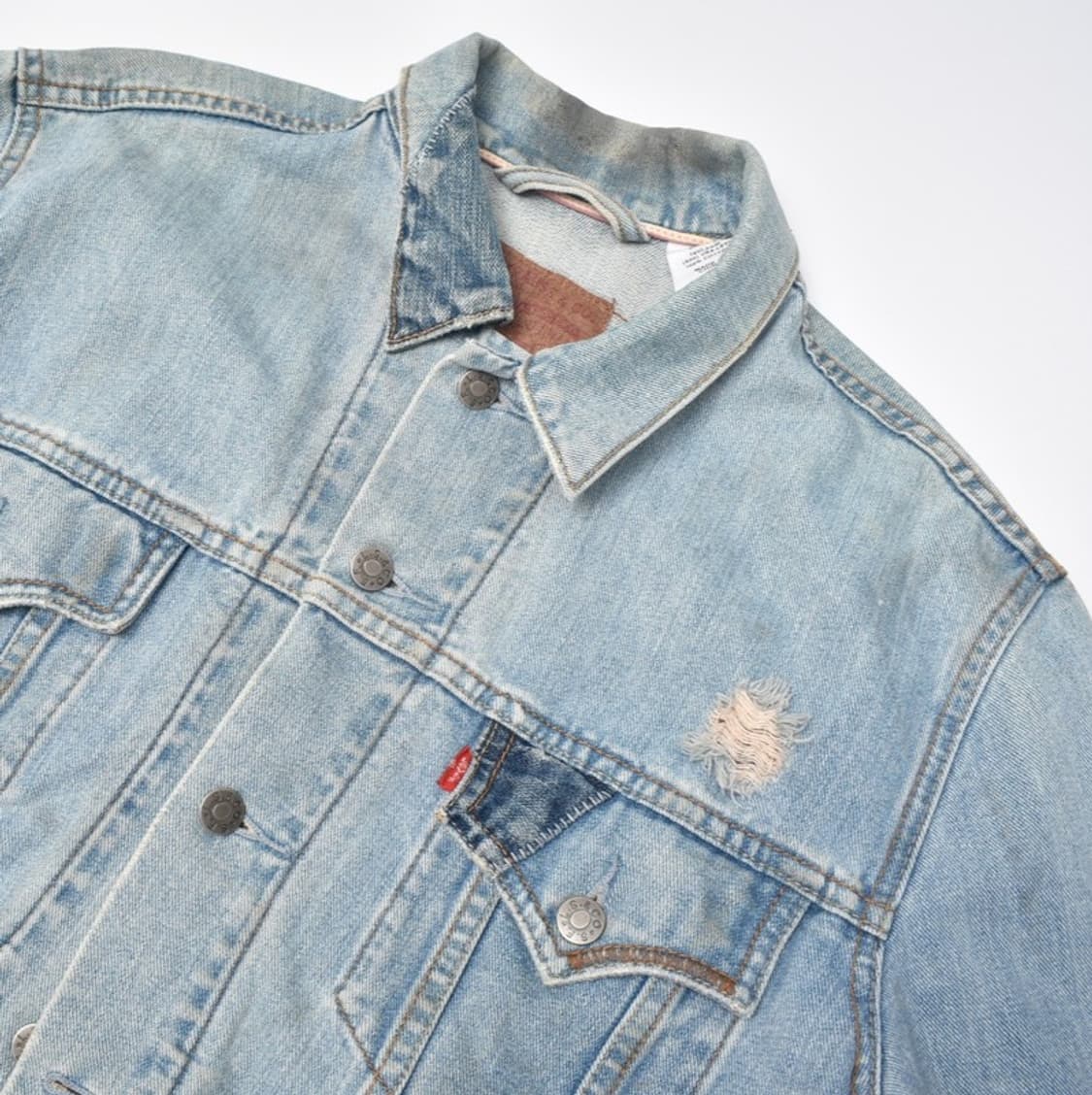 리바이스 하드페이드 핸드커스텀 데님자켓 M 상품이미지4