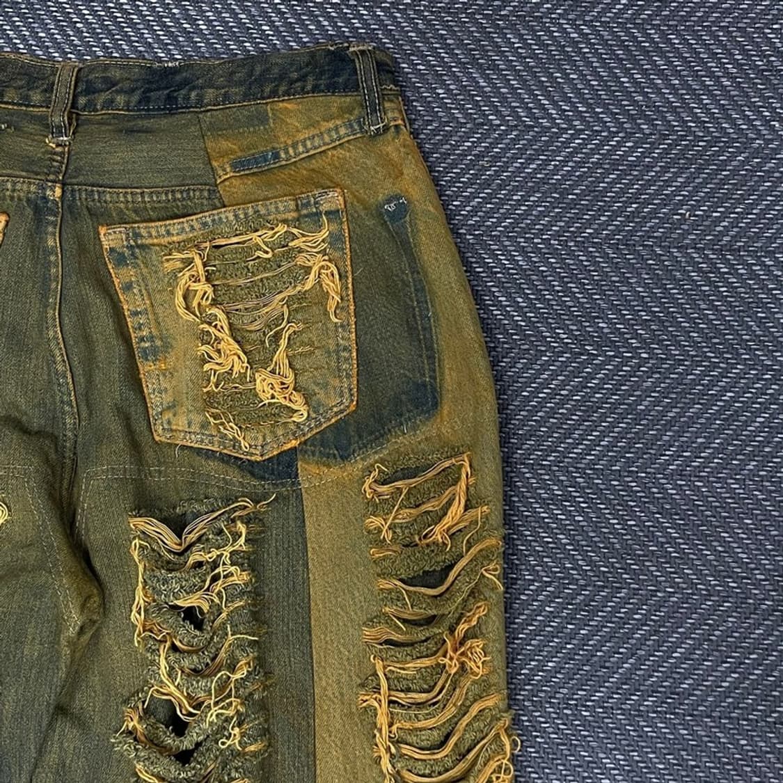 아메리칸 이글 옐로 데님 커스텀 팬츠 v0147 상품이미지6