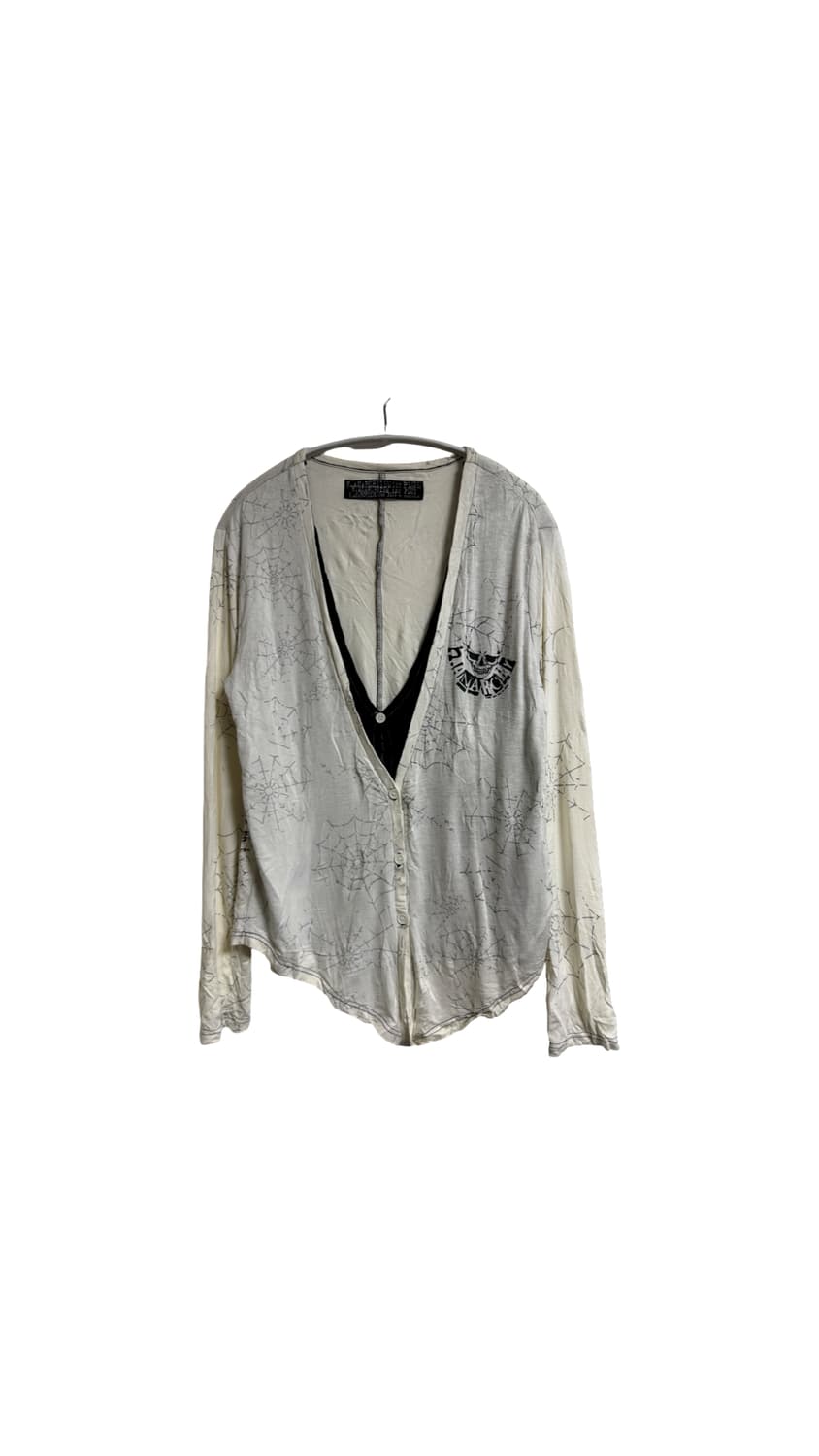 h.naoto 더블 레이어드 가디건 상품이미지1