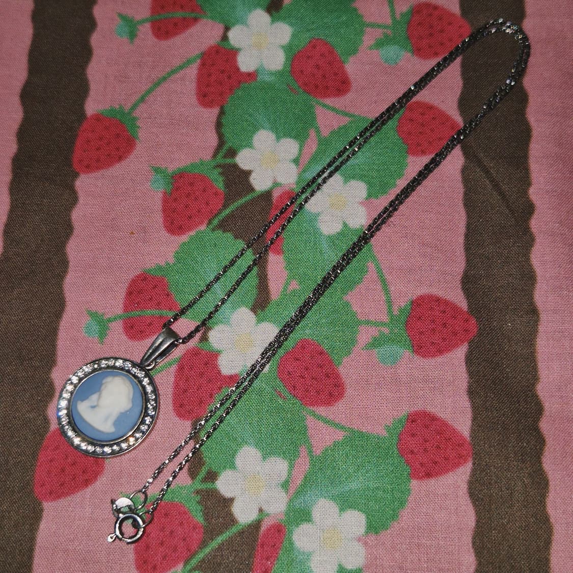 80s 영국 웨지우드 실버 925 카메오 목걸이 상품이미지7