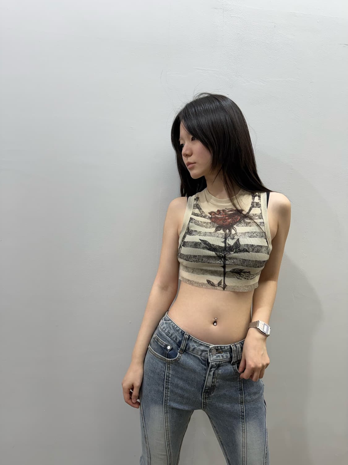 장 폴 고티에 25S/S 마리니에르 타투 크롭 슬리브리스 상품이미지6