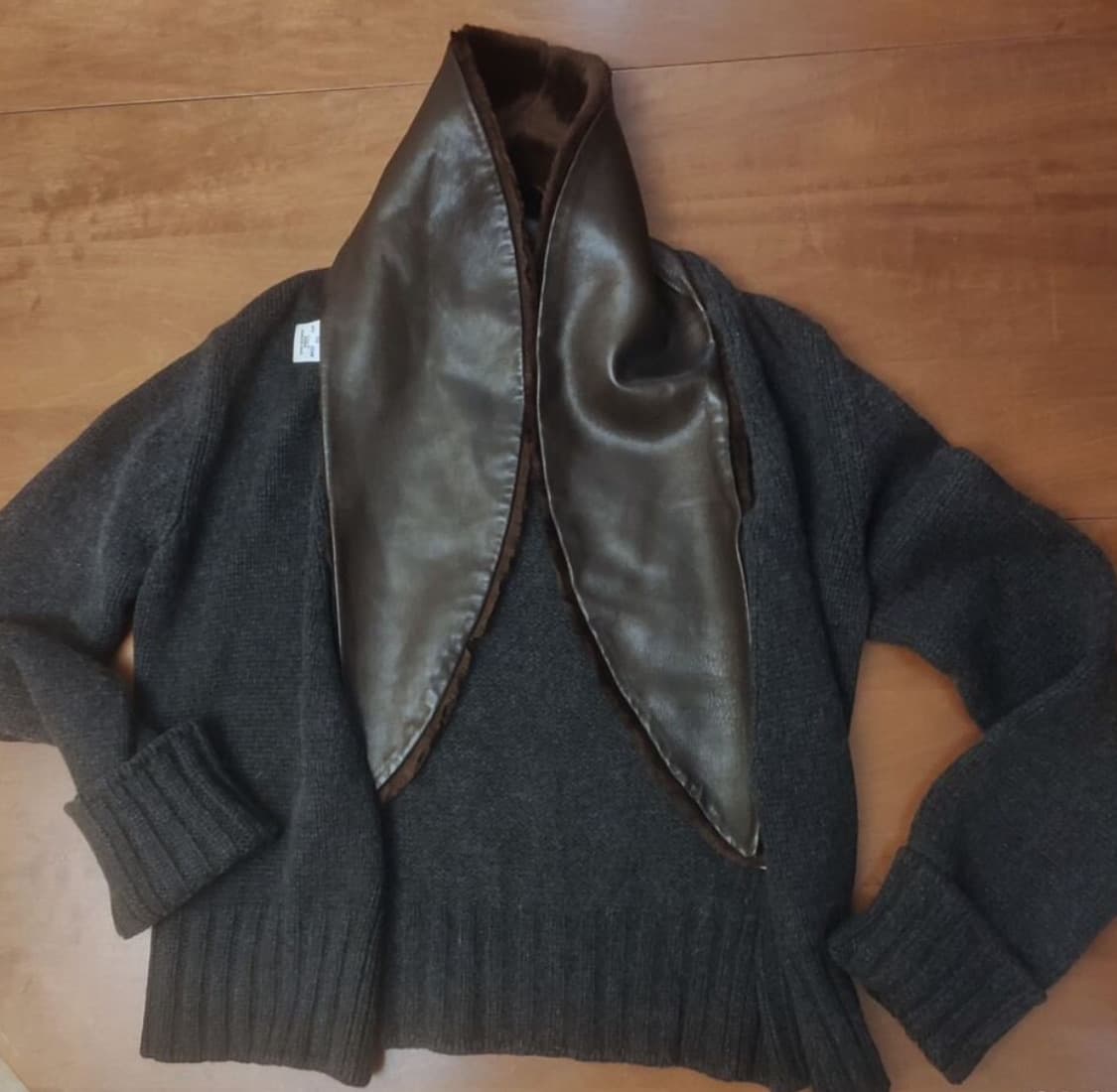 에르메스 04/FW by 장 폴 고티에 디테쳐블 숄 칼라 카디건-해외발송 상품이미지6