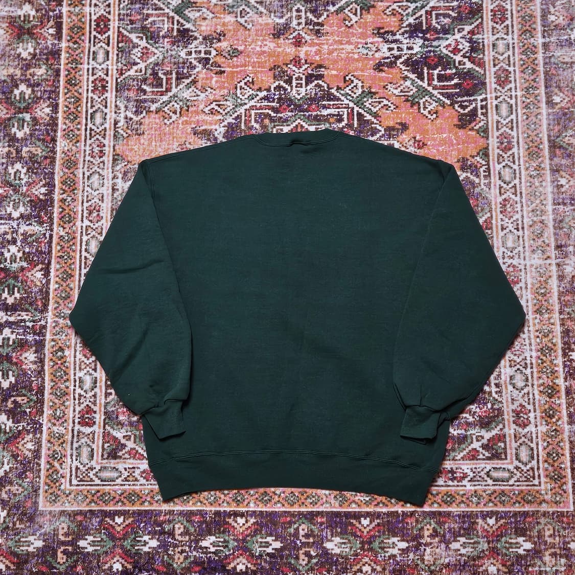 90s 러셀 무지 스웻 USA 딥그린 (XL) 상품이미지2