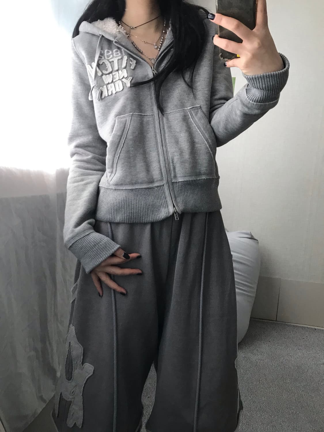 아베크롬비 그레이 퍼후드집업 상품이미지6