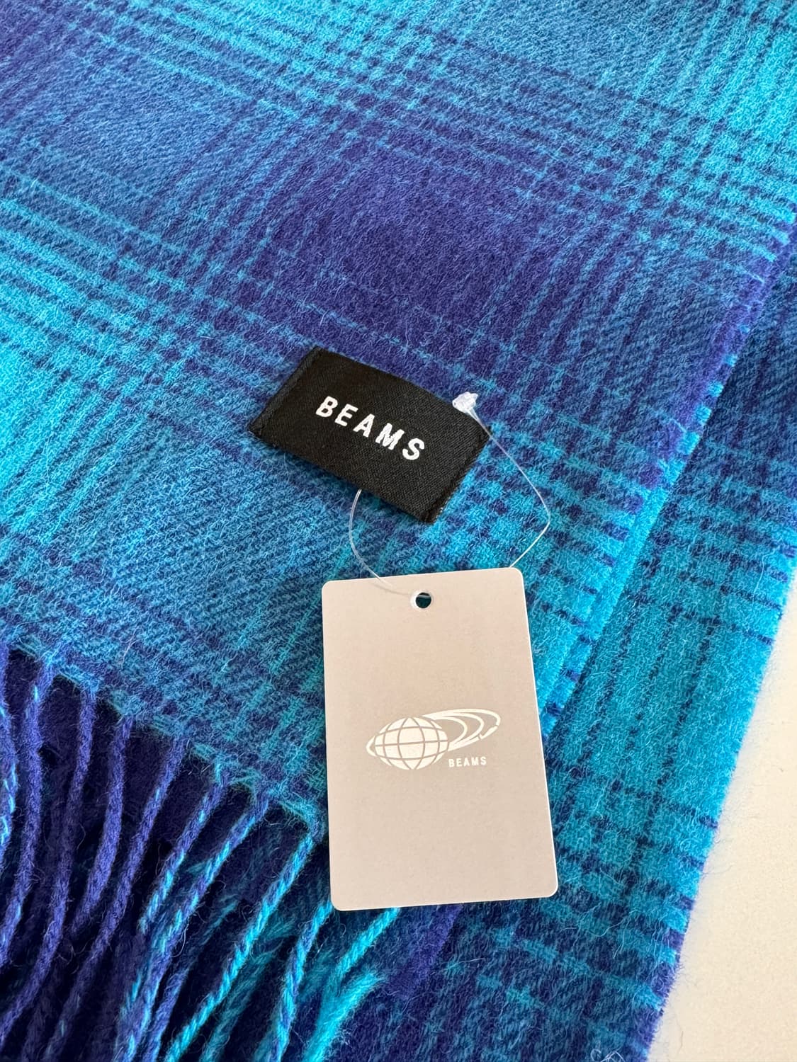 빔즈 옴브레 체크 머플러 빔스 상품이미지2