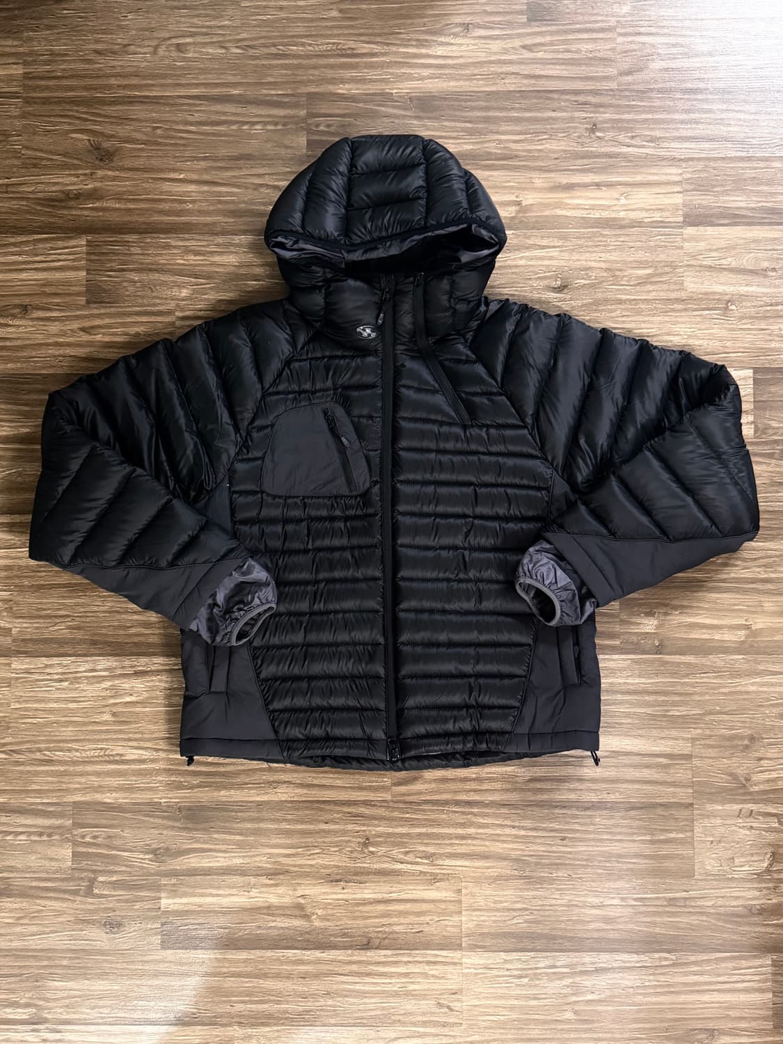 SANSAN GEAR  Paneled Puffer Jacket Black 상품이미지2
