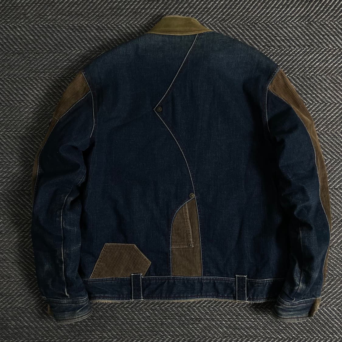 Y2K 빈티지 코듀로이 데님 트러커 워크 자켓y 2425 상품이미지6