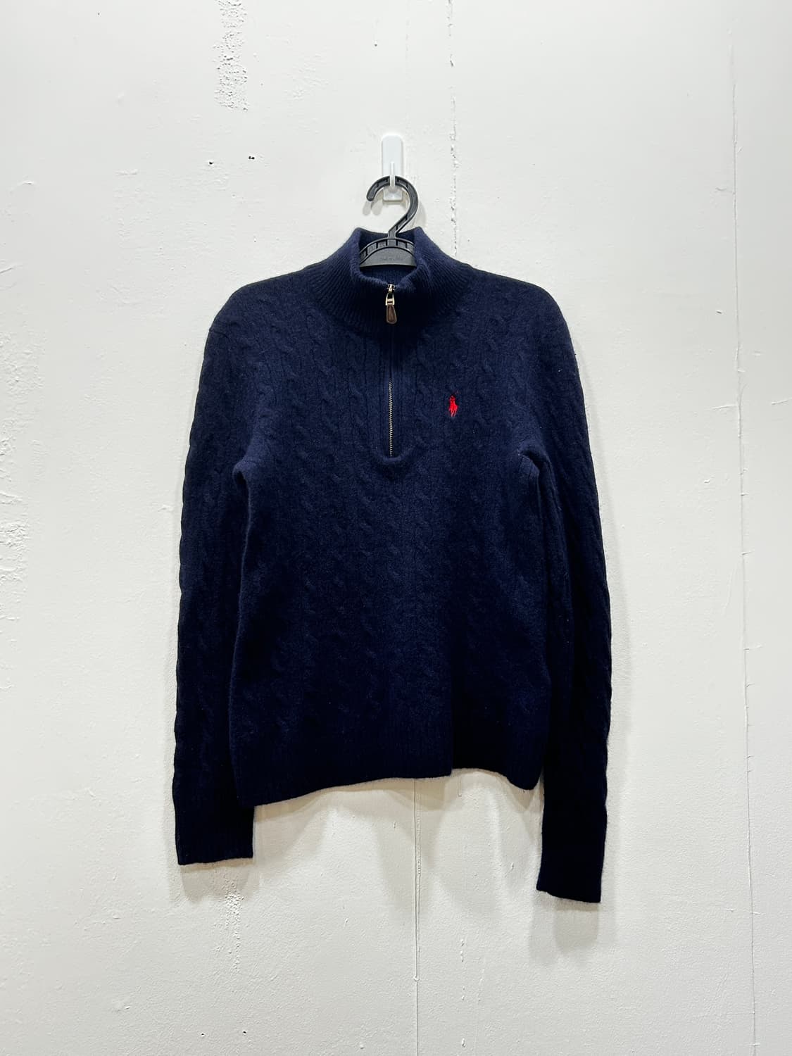 폴로랄프로렌 캐시미어 울 하프집업 니트 여성 M 상품이미지1