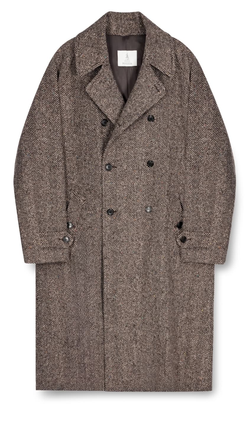 멋랩 X 피네짜(pinezza) 도네갈 더블 래글런 코트 M 상품이미지1