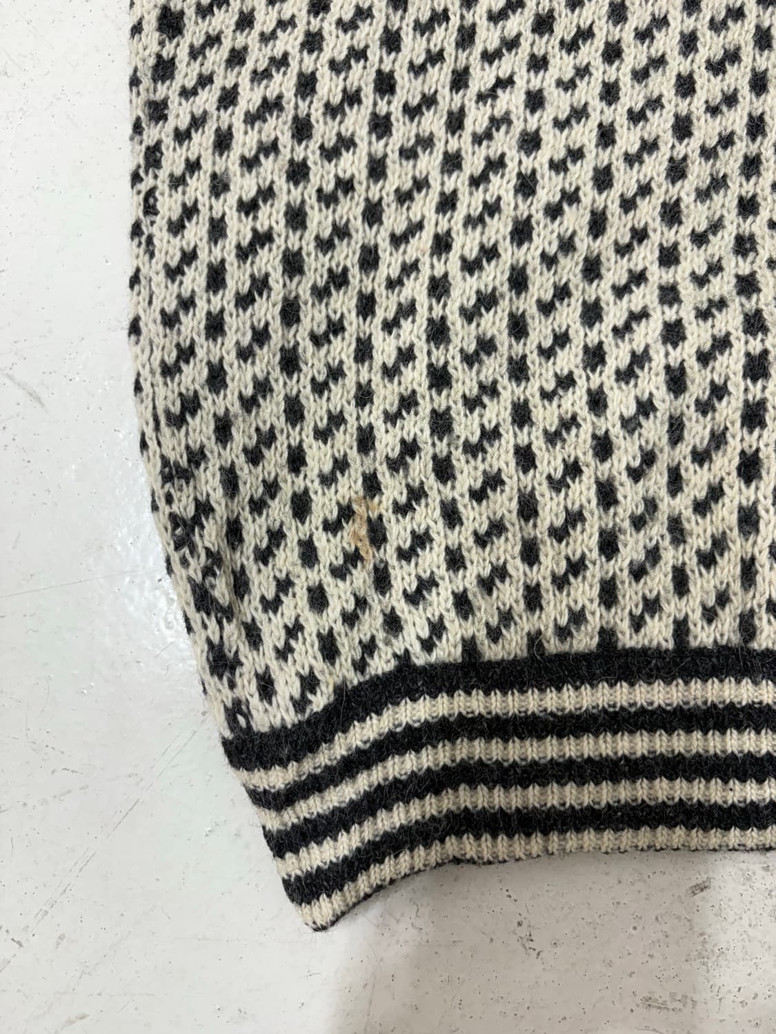80’s LL Bean Bird eye wool Sweater. 상품이미지8