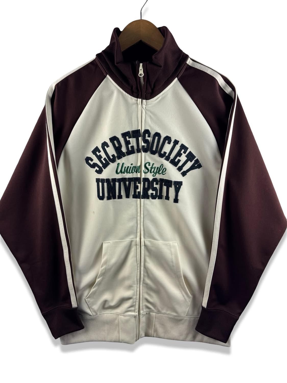 JPN 브라운 나그랑 아치로고 트랙져지2568 상품이미지1