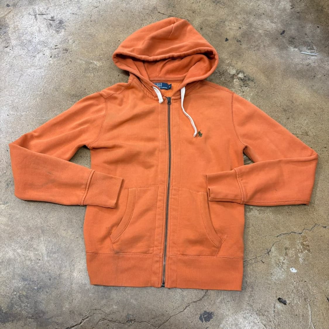 폴로 랄프로렌 오렌지 후드집업 상품이미지2
