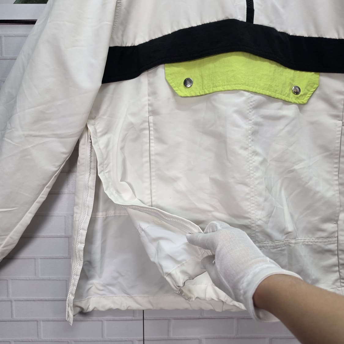 노스페이스 화이트라벨 에버든 아노락 후드 반집업 바람막이 자켓 95사이즈 상품이미지5