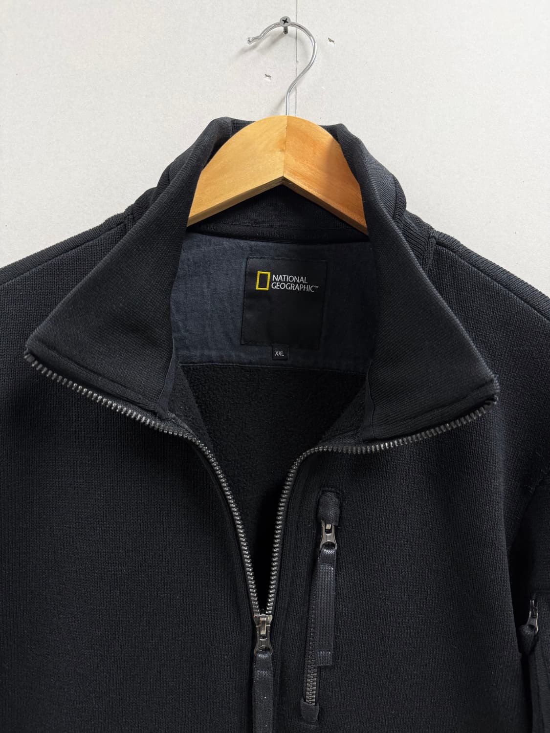 남성 100-105 / 내셔널지오그래픽 와펜 후리스  블랙 상품이미지4