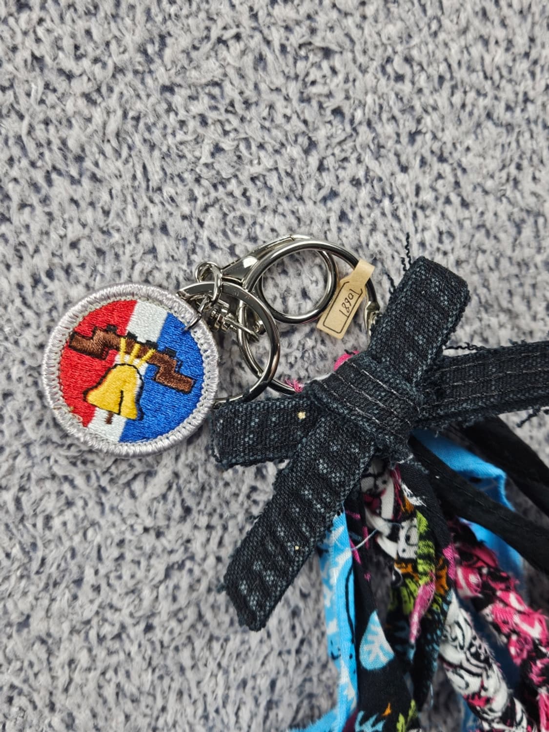 핸드메이드 커스텀 패치 반다나 카라비너 키링 ( OS ) / 10681 상품이미지3
