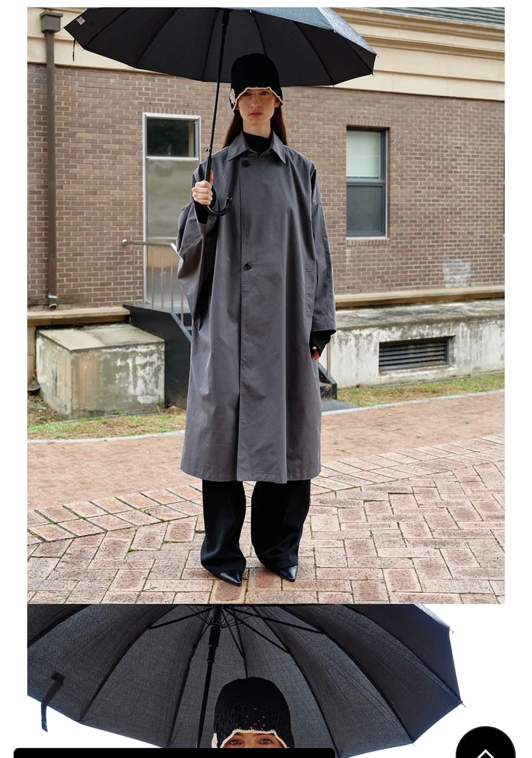 Oui mais non 위메농 코트 차콜  상품이미지2