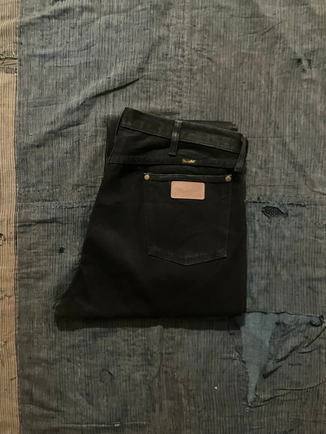 🇺🇸 90s USA 빈티지 랭글러 13MWZWK 블랙 데님 팬츠 상품이미지1