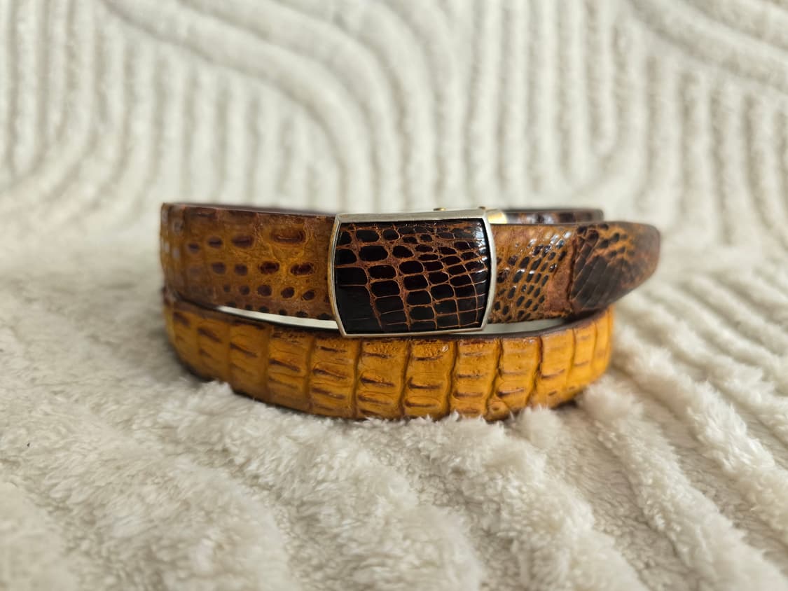 RARE 80s Japan Archive - Crocodile Belt 상품이미지10