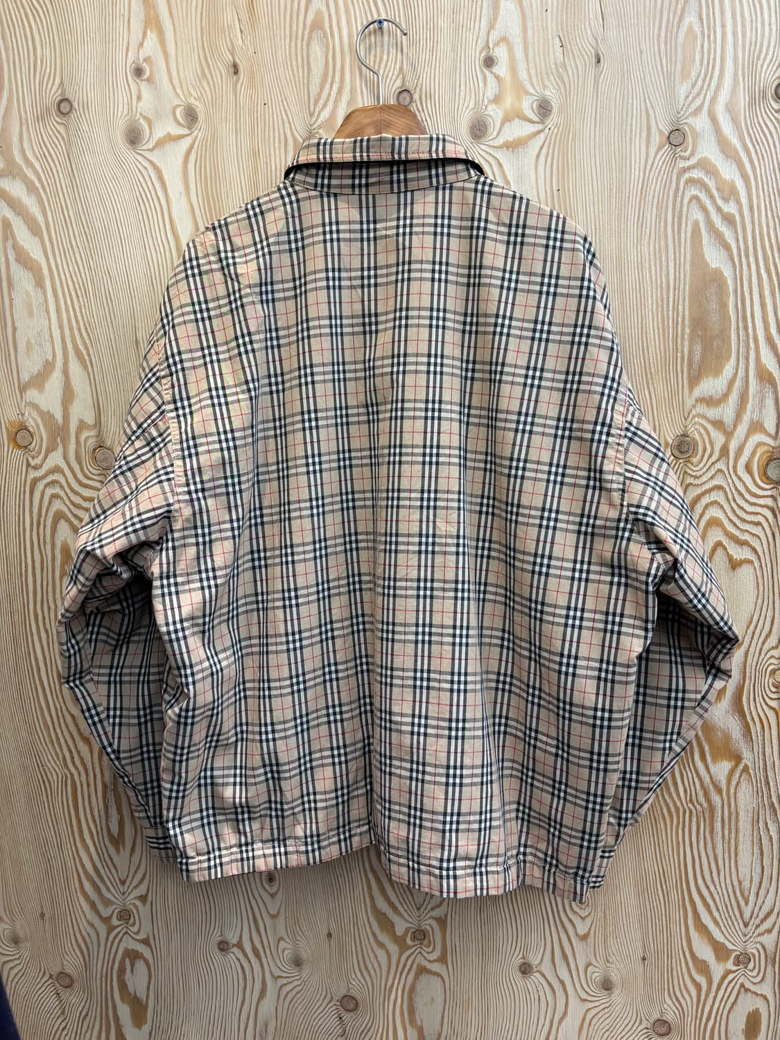 00s 버버리 노바 체크 리버시블 블루종  상품이미지2