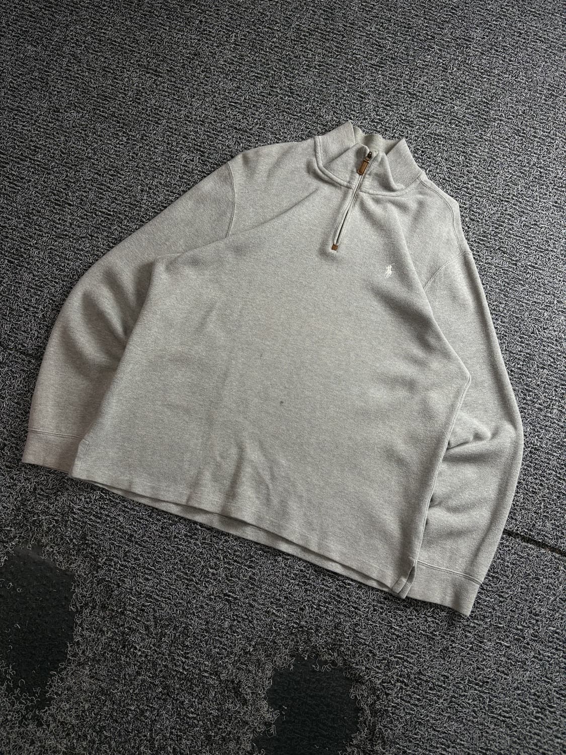 폴로 랄프로렌 포니로고 코튼 반집업 니트 4021 상품이미지1