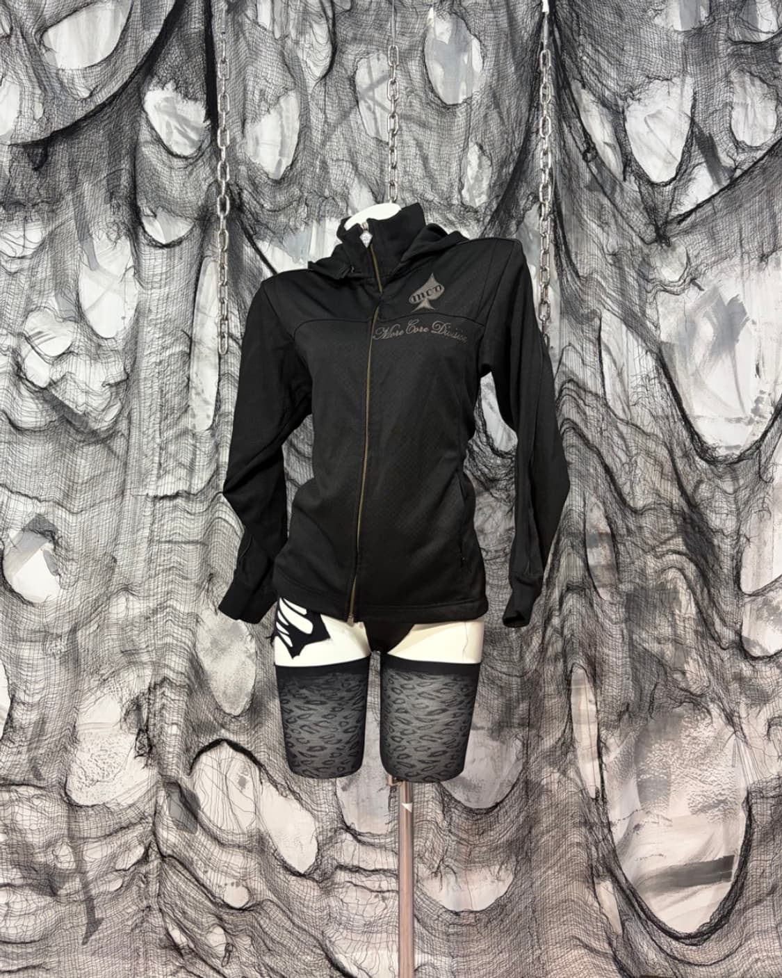 M.C.D punk rock high neck hoodie zip up 상품이미지5