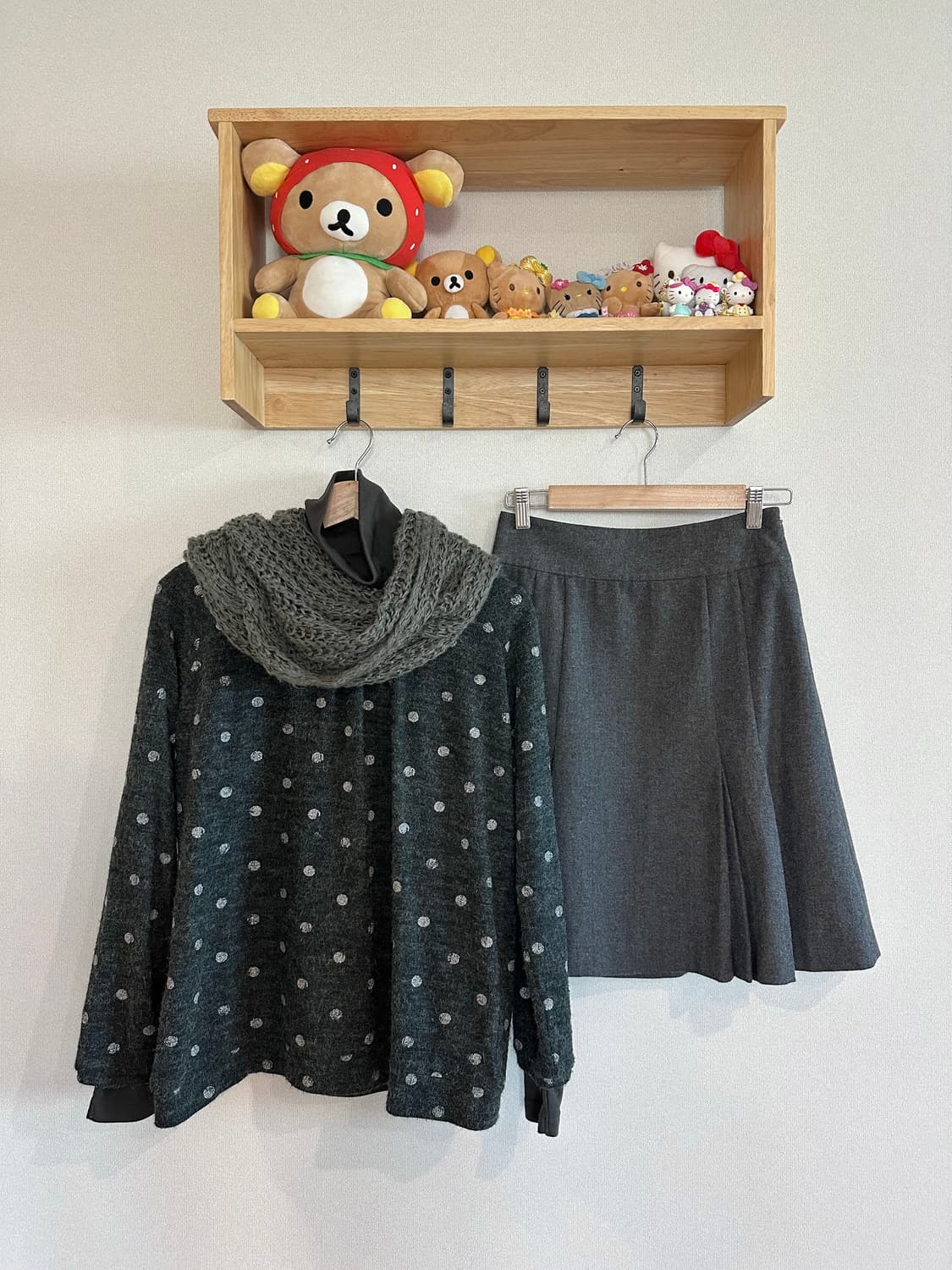 jpn 하구미 스즈코 너드 모리걸 히피 레이어드 코디세트 상품이미지1