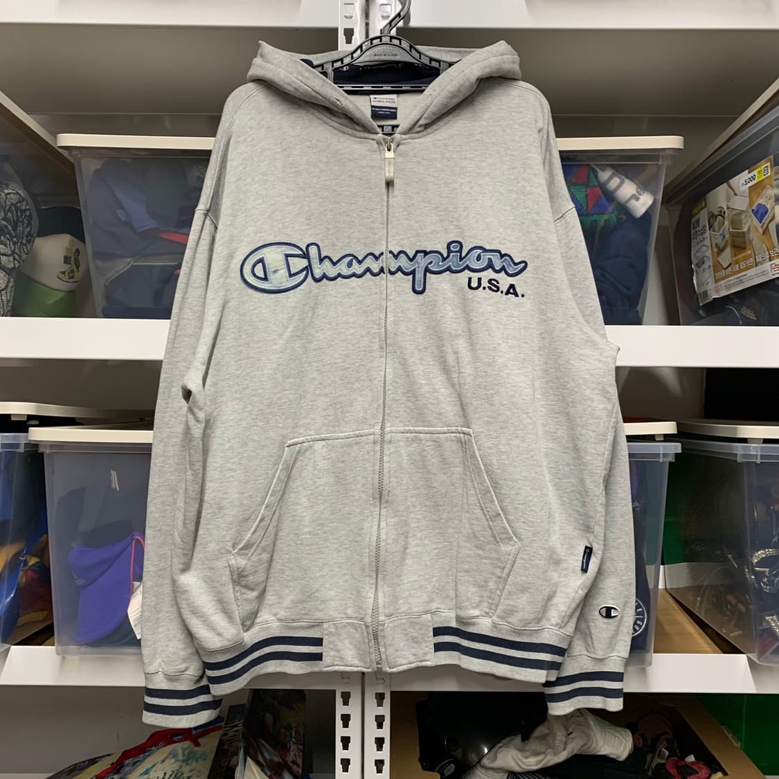 [L] 챔피온 빅로고 후드집업 상품이미지2