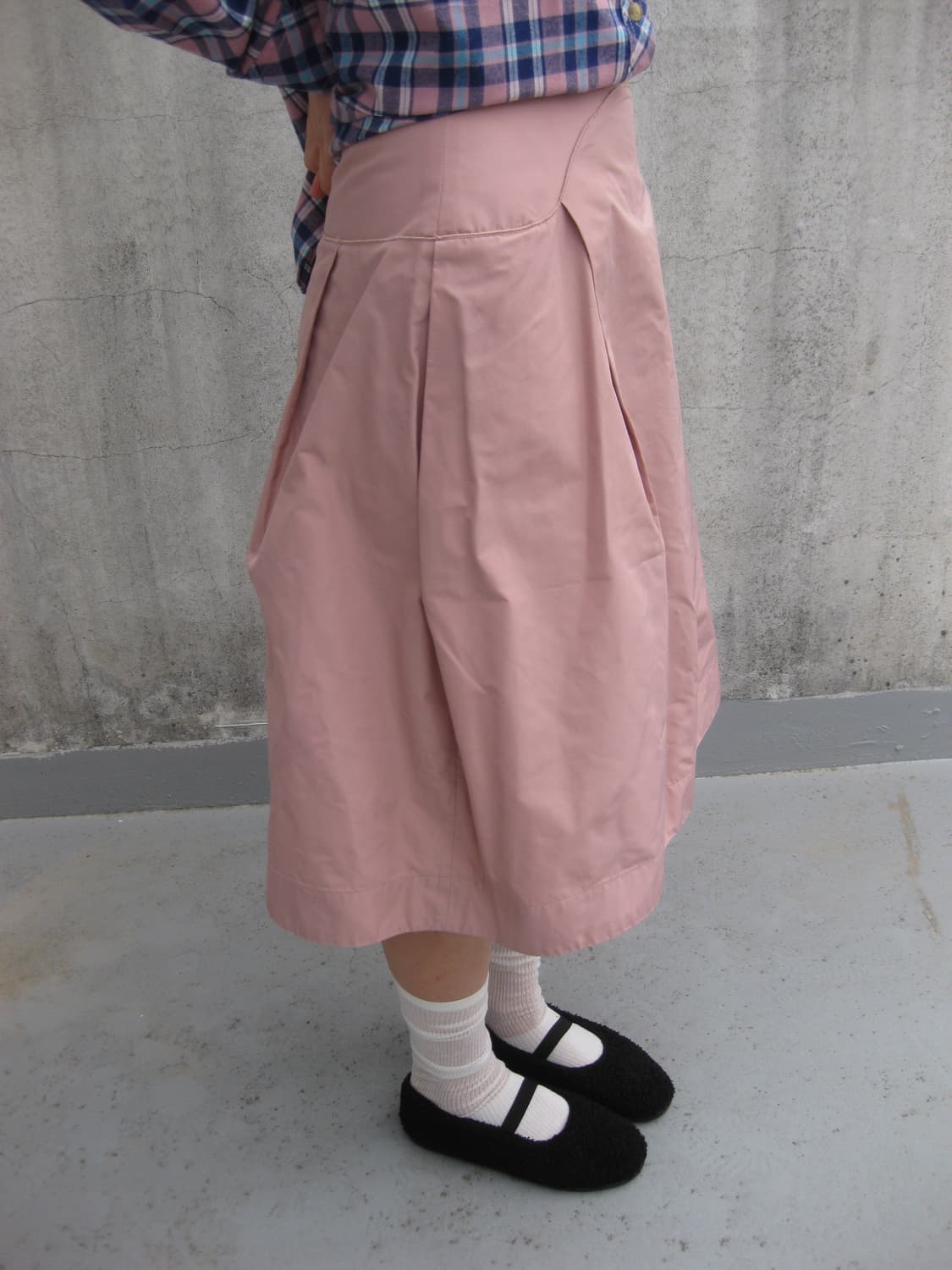 질샌더 네이비 미디 스커트  상품이미지2