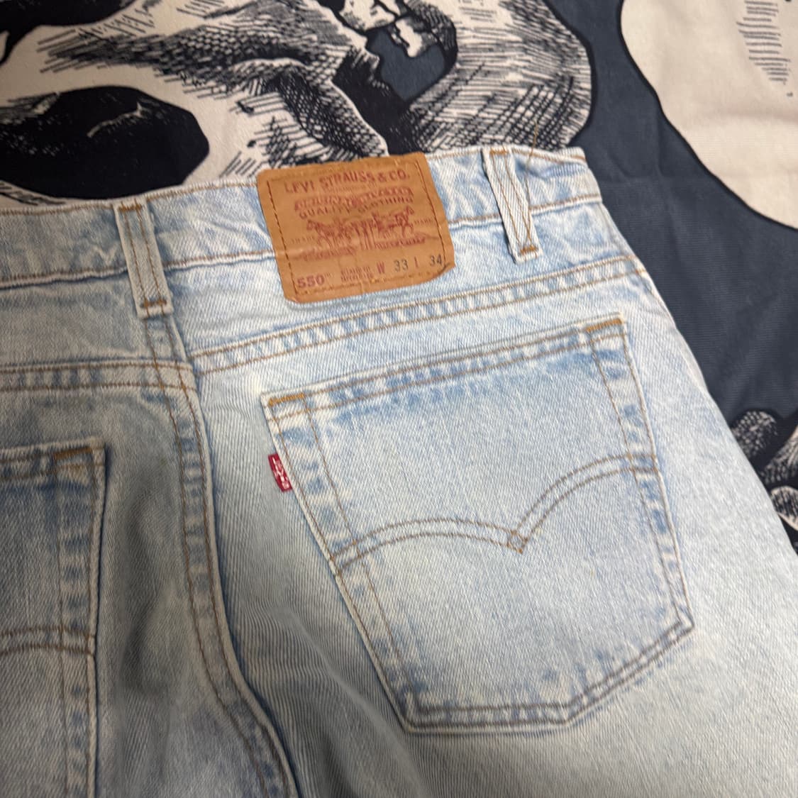 90s 리바이스 550-4834 연청 W33 L34 상품이미지8