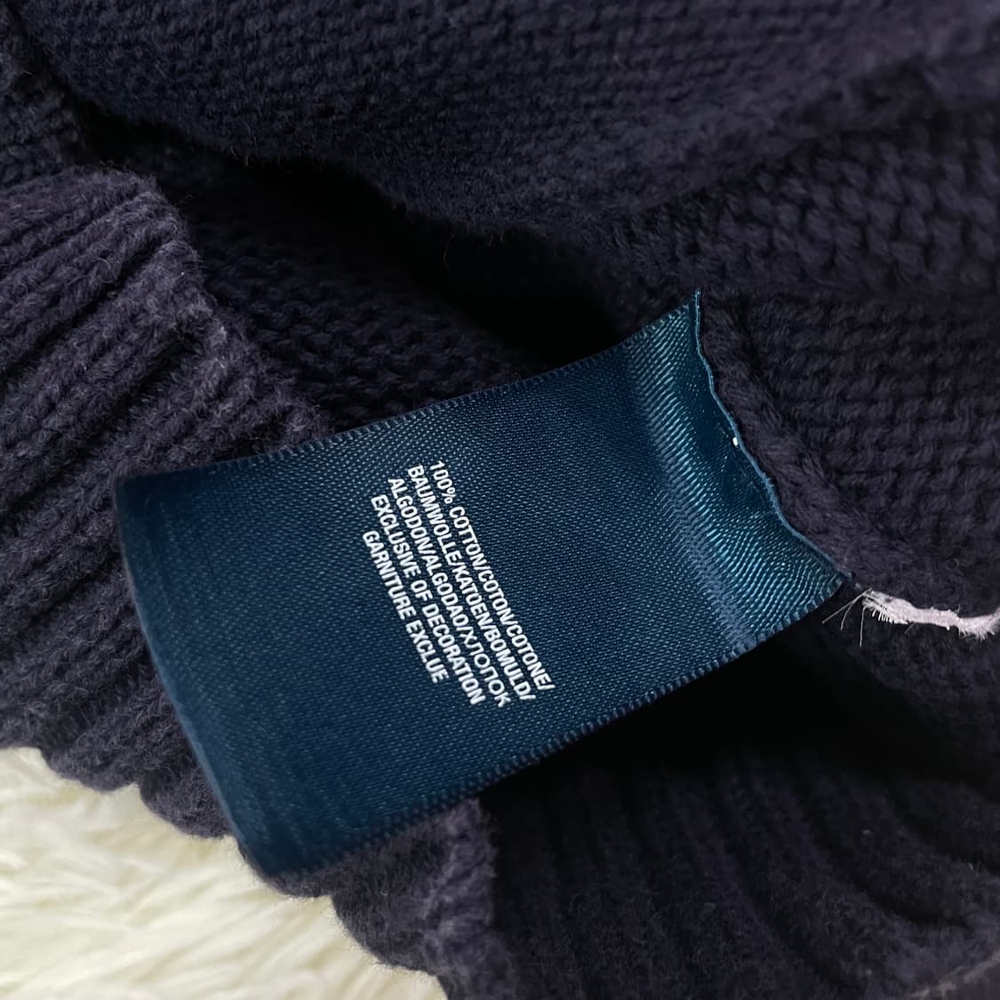 폴로 랄프로렌 빅포니 니트 집업 네이비 상품이미지6