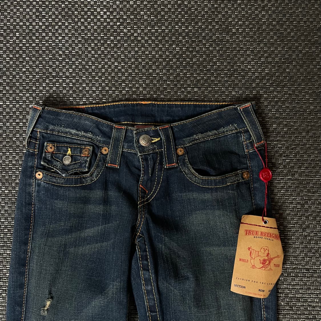 [새상품] (26) 트루릴리젼 진청 워싱 스티치 데님 팬츠 부츠컷 상품이미지3