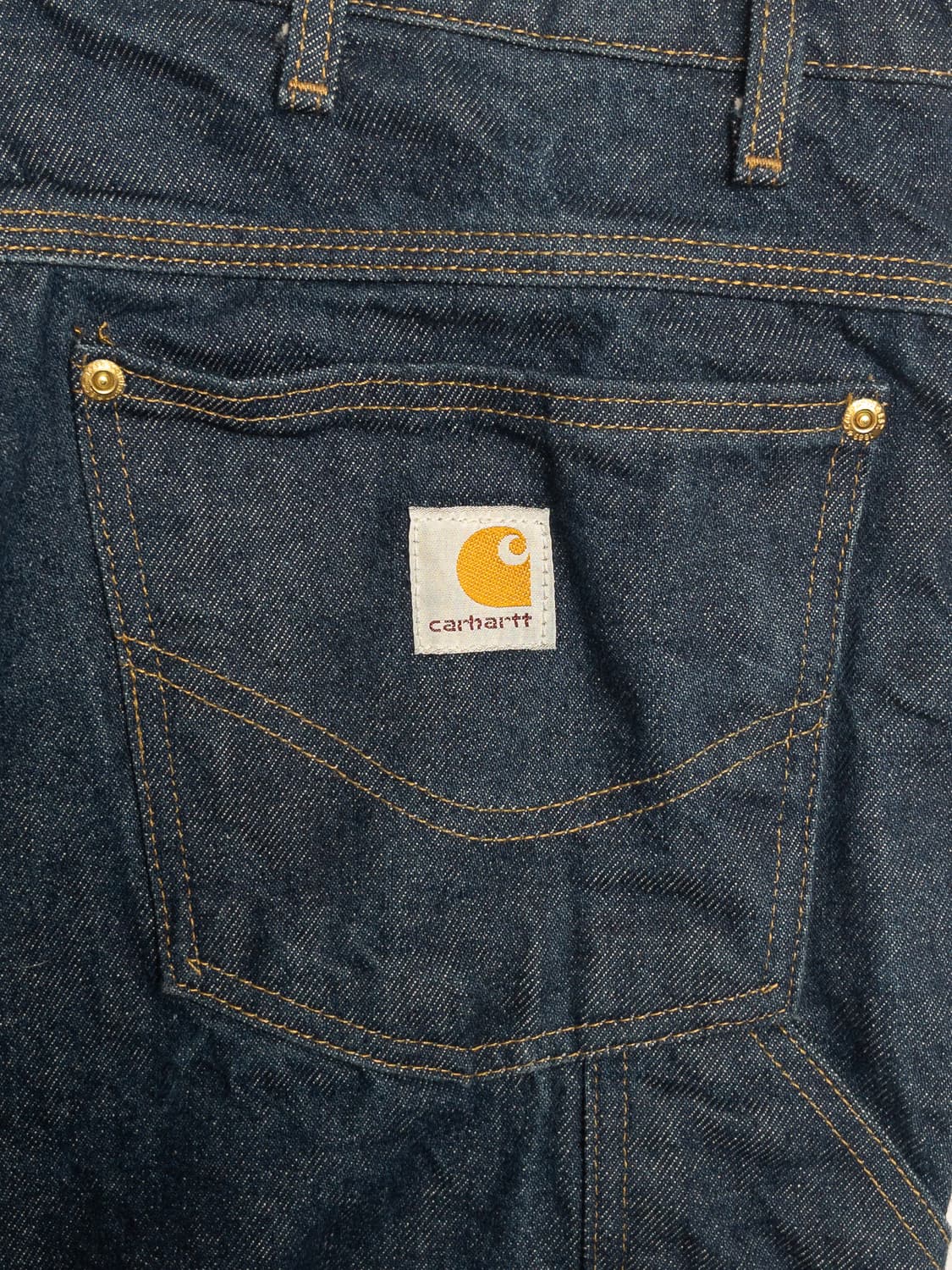90‘s 미제 칼하트 B06 인디고 데님 카펜터 팬츠 상품이미지5