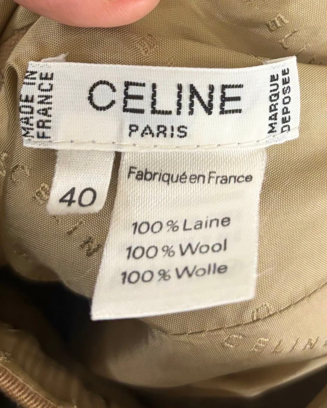 셀린느 브라운 핀턱 미디 스커트 상품이미지7