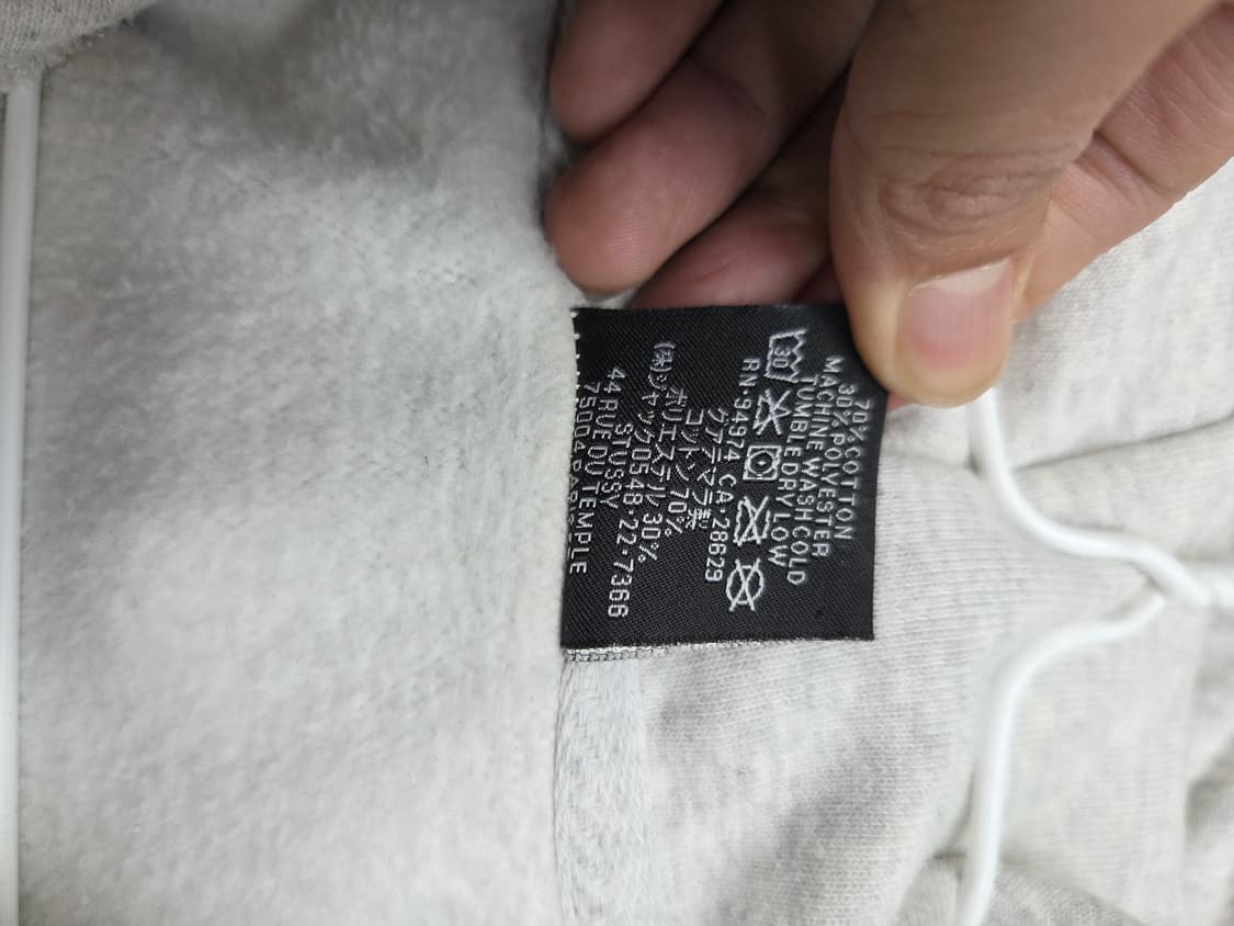 스투시 기모 후드 m 상품이미지4