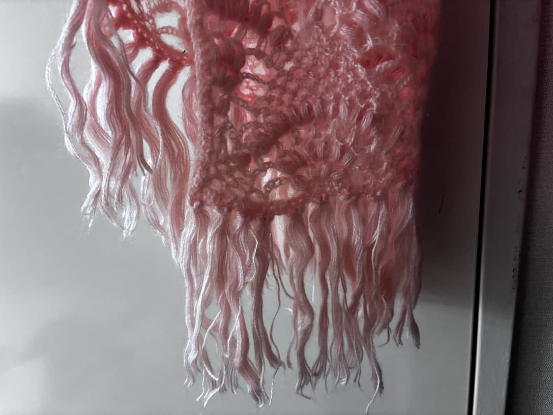 연분홍 뜨개 크로쉐 머플러/케이프 상품이미지2