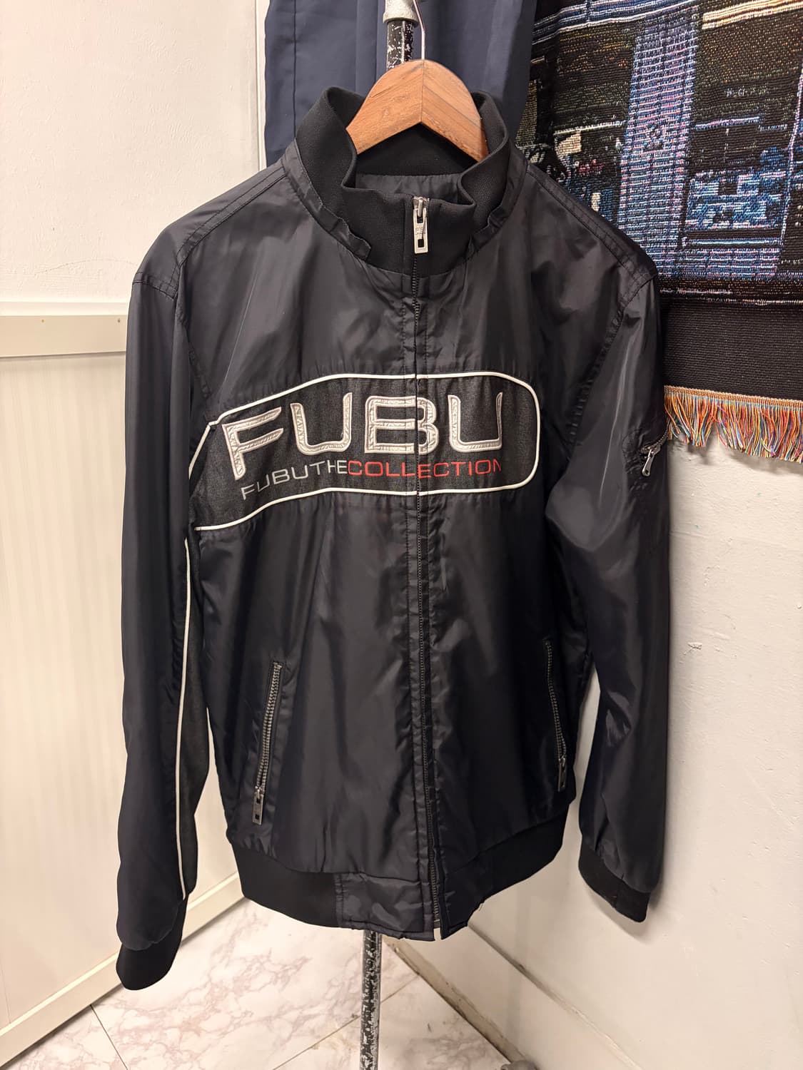 (L/정품) FUBU 블랙 바람막이 a1 상품이미지2