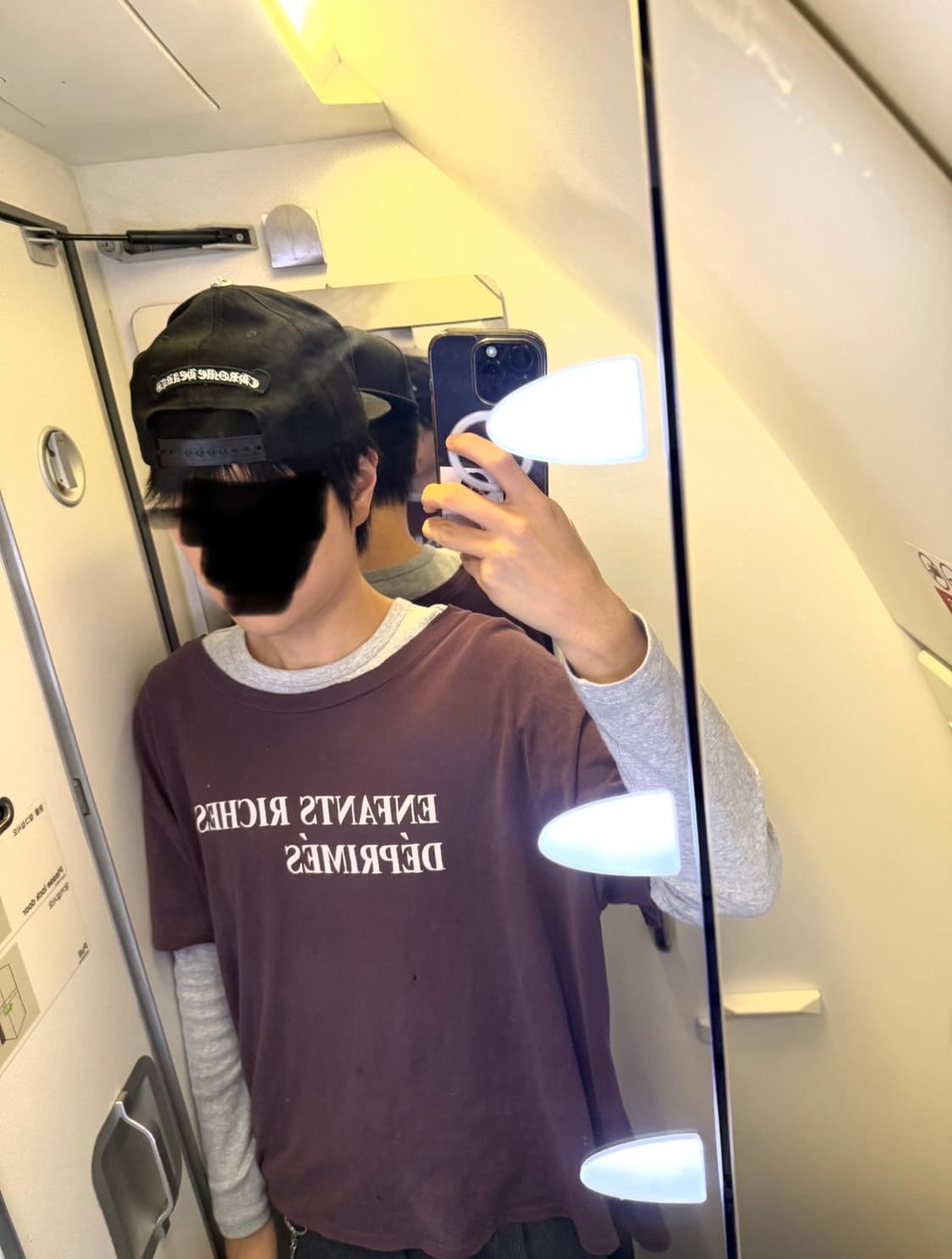 ERD 앙팡리쉬데프리메 로고티 버건디XL 상품이미지3