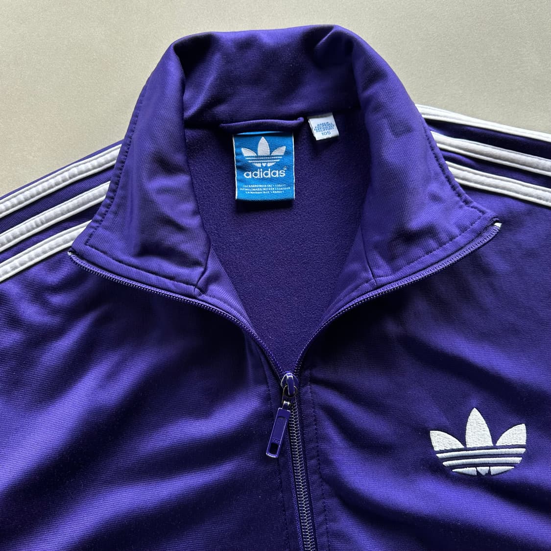 [XL]아디다스 구형 파이어버드 퍼플 트랙탑 져지 상품이미지5