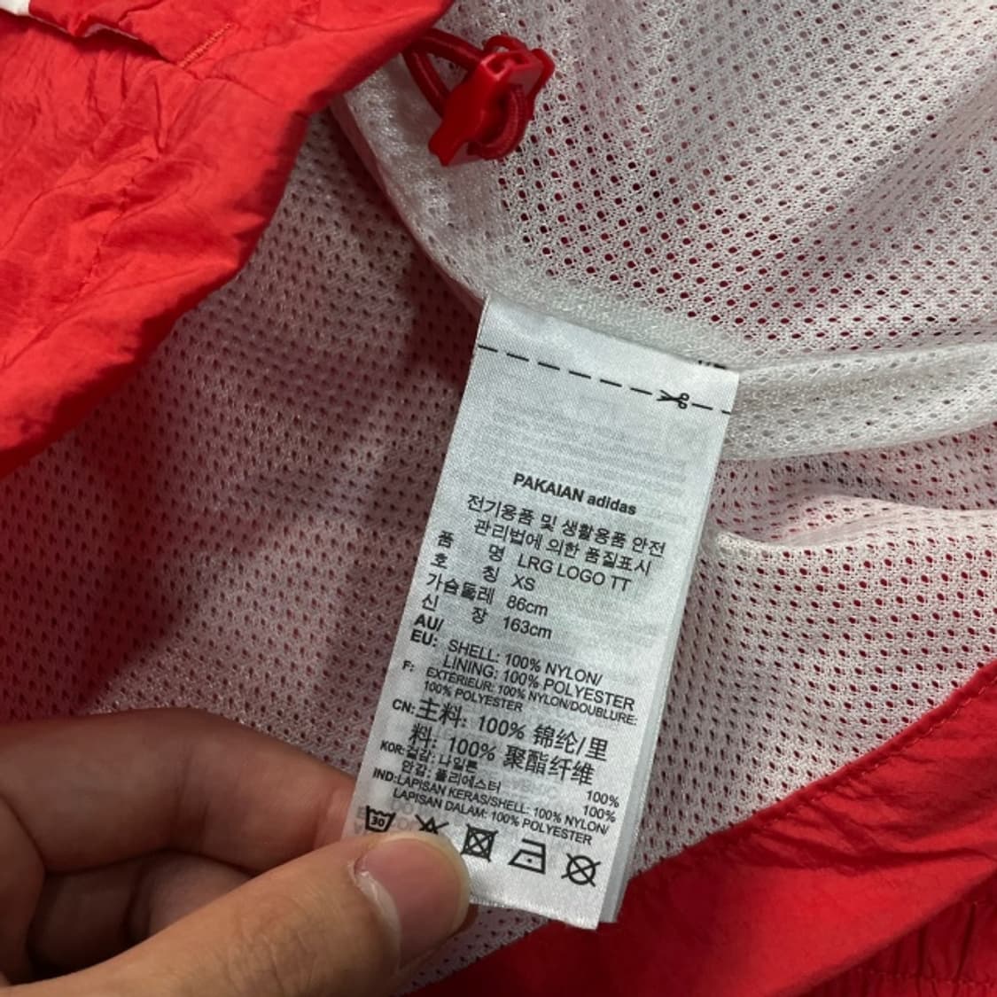 90 아디다스 빅로고 크롭 바람막이  상품이미지4