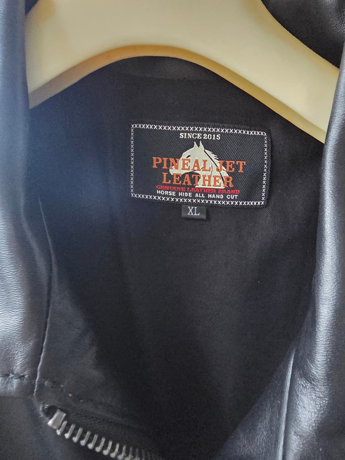 레더파크 말가죽 싱글라이더 자켓 XL 새상품급 판매 상품이미지3