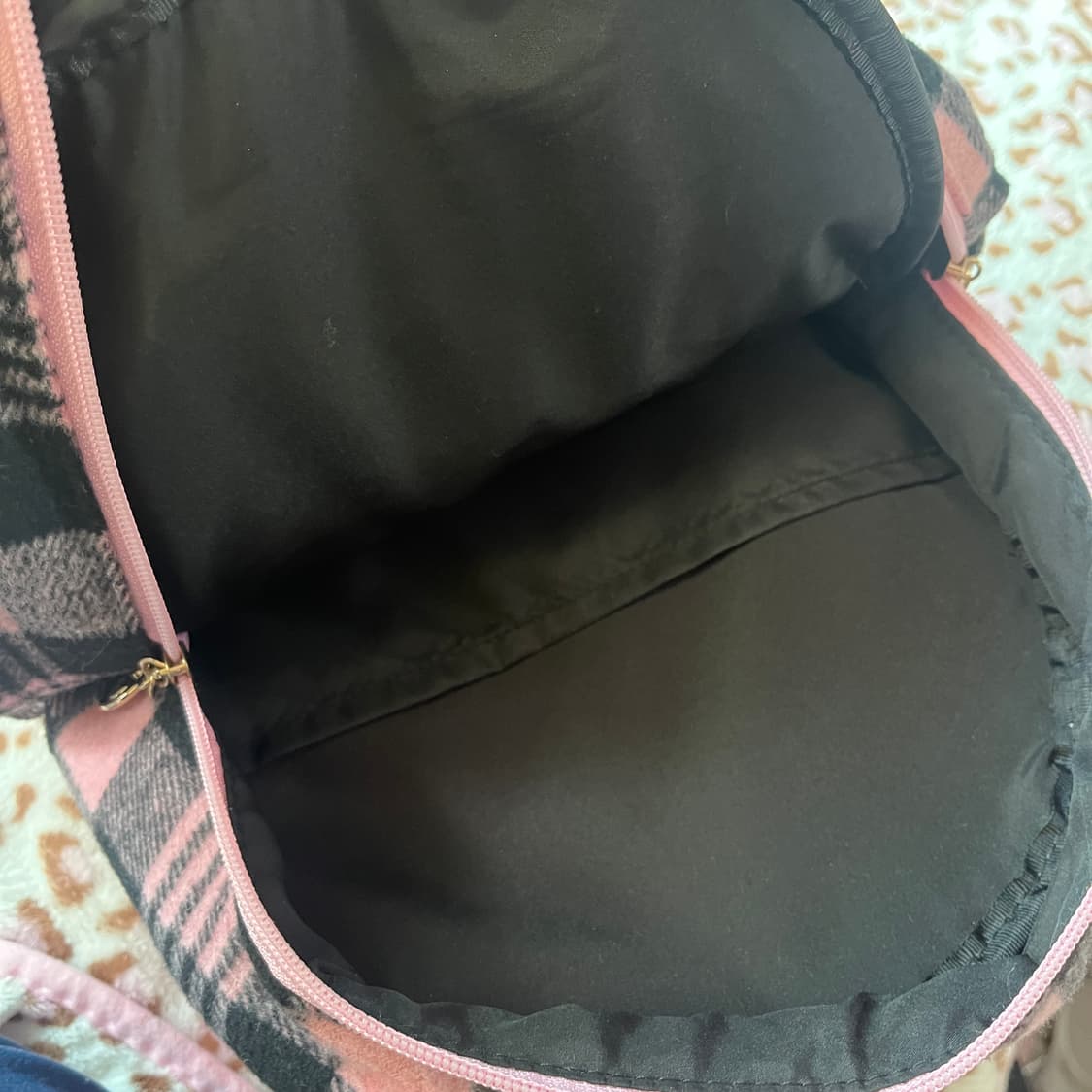 빈티지 히메갸루 백팩 모리 리본체크 가방 상품이미지2