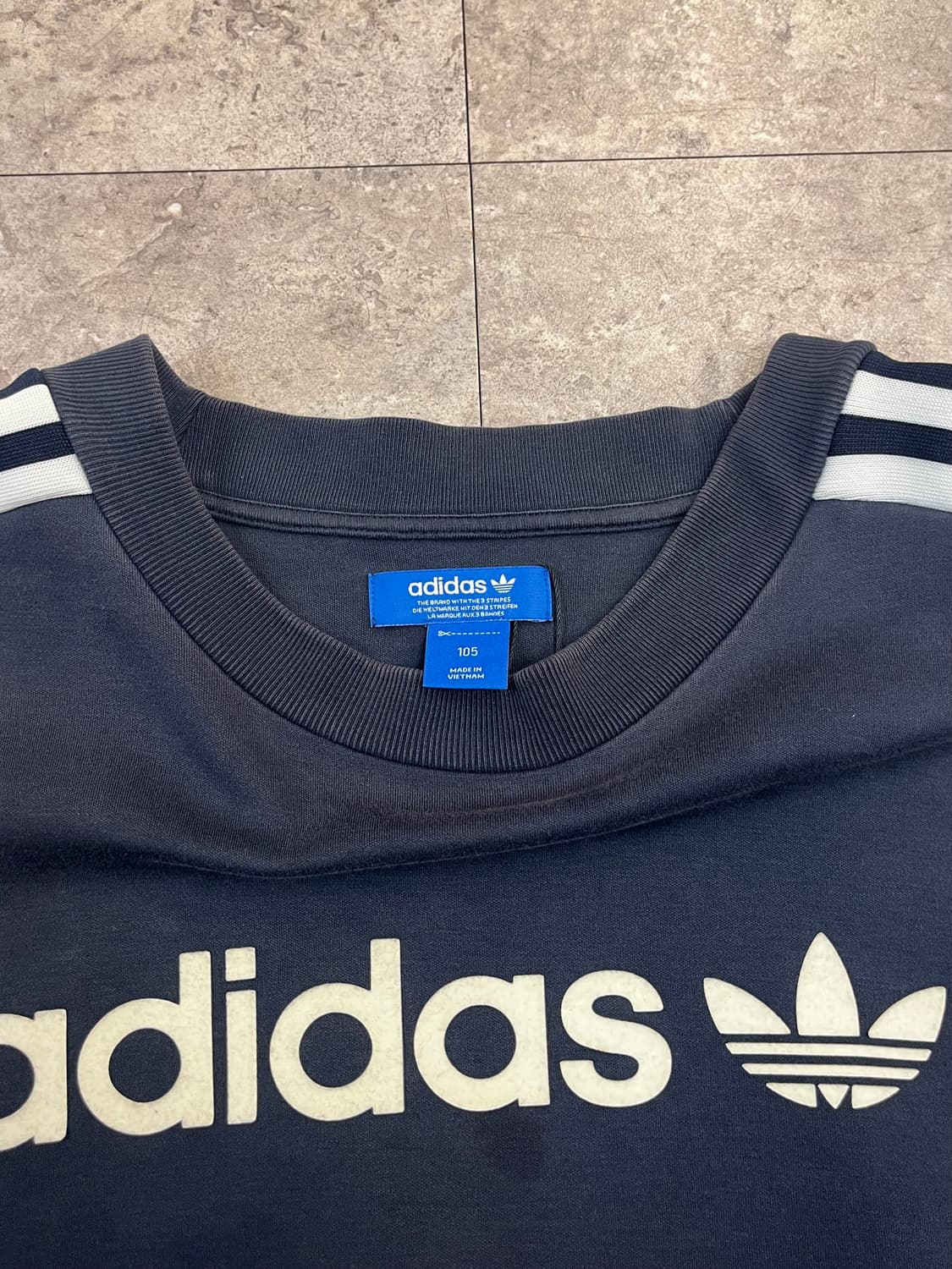 아디다스 크롭 맨투맨 네이비 105 #csz3391 상품이미지4